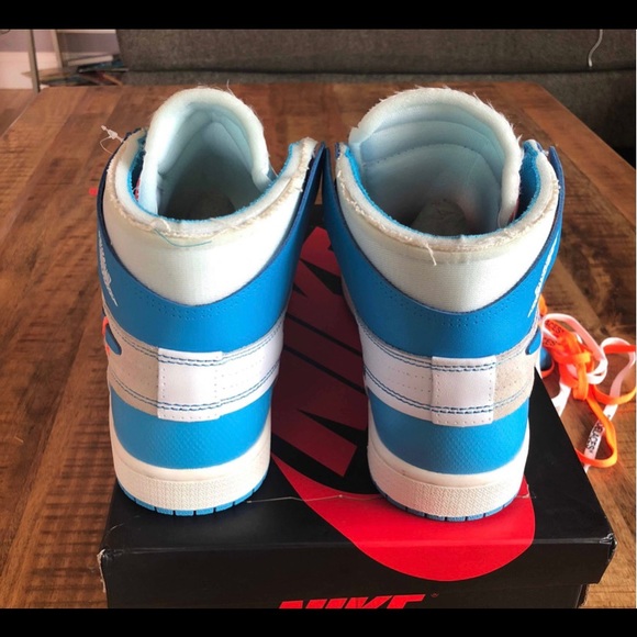 Off White x Air Jordan 1 RETRO HIGH OG ‘UNC’ - Picture 4 of 6